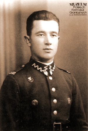 kapral Jan Kotomski (1910-1986) w mundurze Wojska Polskiego. W ramach tzw. „cichej mobilizacji” zmobilizowany w sierpniu 1939 r. do Batalionu KOP "Rokitno"