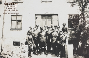 Zdjęcie grupowe żołnierzy Batalionu KOP Sejny