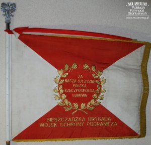 sztandar Bieszczadzkiej Brygady Wojsk Ochrony Pogranicza