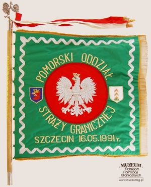 Sztandar Pomorskiego Oddziału Straży Granicznej